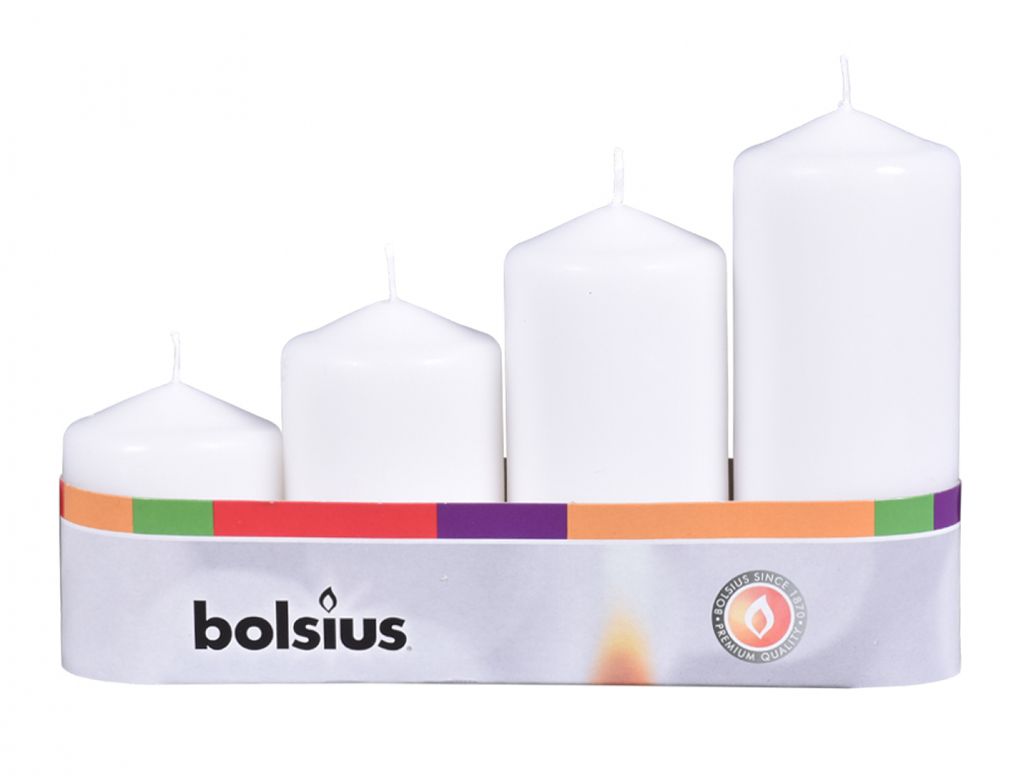 Nohel Garden Svíčky adventní STUPŇOVITÉ mat d5x6/8/10/12cm Obrázek produktu 