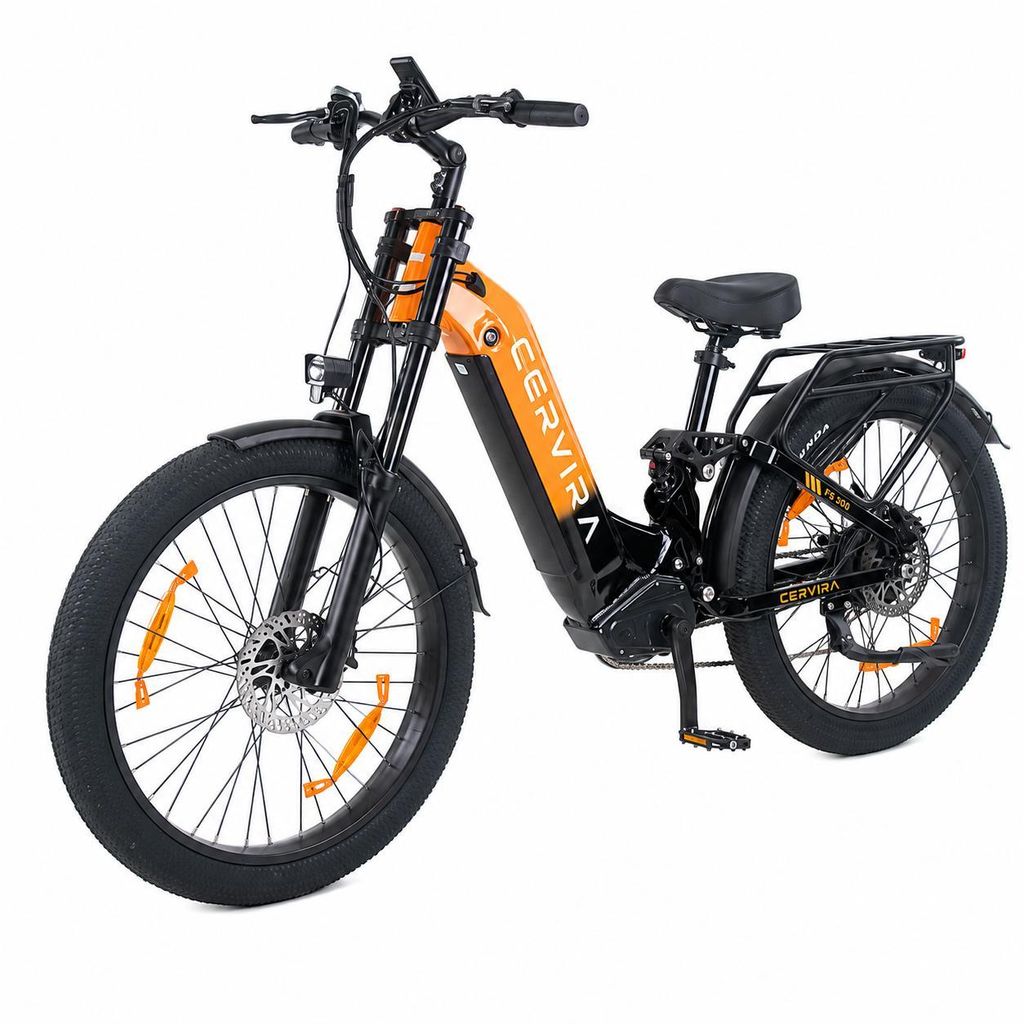 PIXAR FS300 26-Zoll E-Bike Fatbike, 48V 20Ah Samsung-Akku, Shimano 7-Gang, hydraulische Bremsen, 5-Zoll LCD