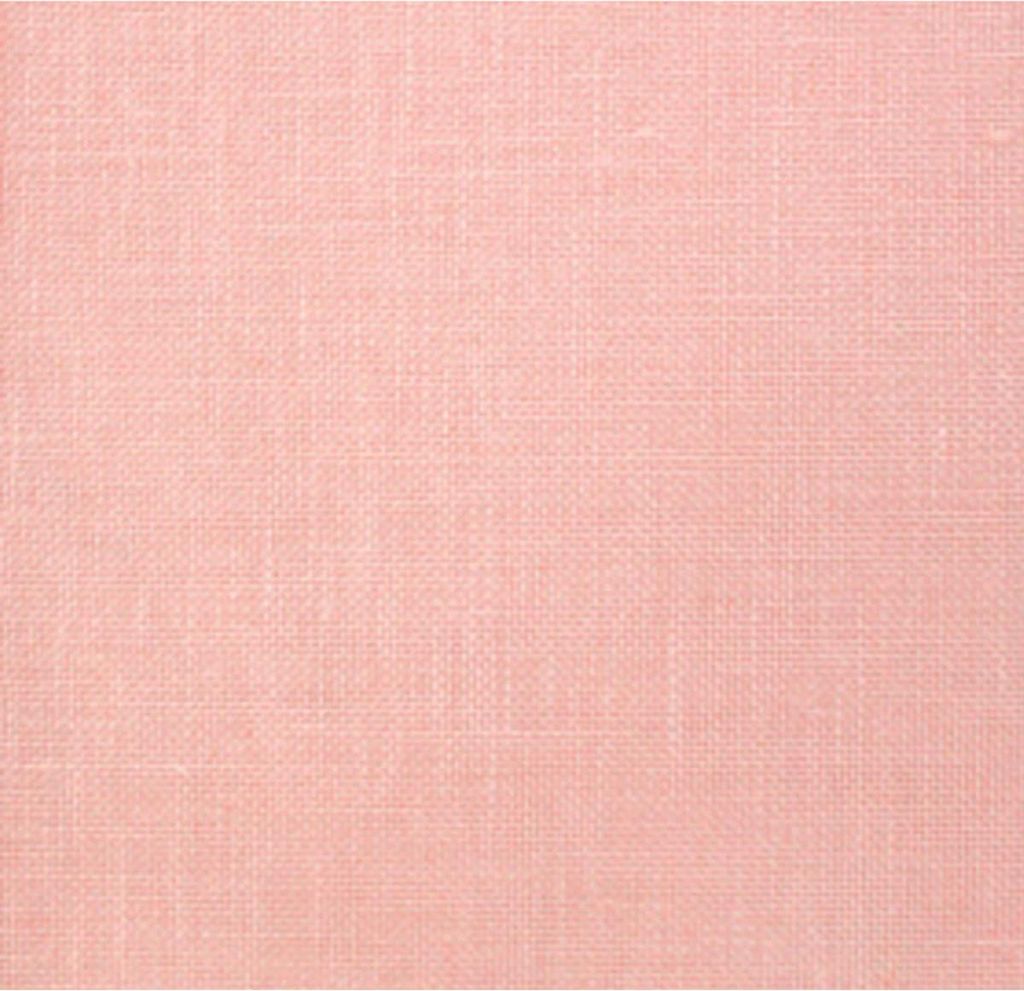 Stoff mit gleichmäßiger Webstruktur, Marke Permin, Leinen, vorgeschnitten, 28 ct., Farbe 076 "Touch of Pink", Stoff für Kreuzstich, 100% Leinen,...