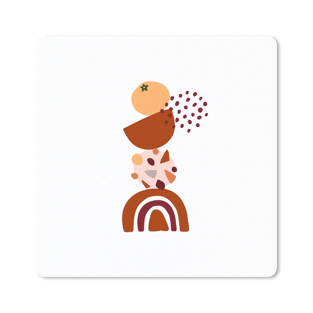 MuchoWow Mauspad Mousepad Winter - Design - Abstrakt 30x30 cm - Mousepads - Maus Mat - Pad - Mausunterlage - Gaming