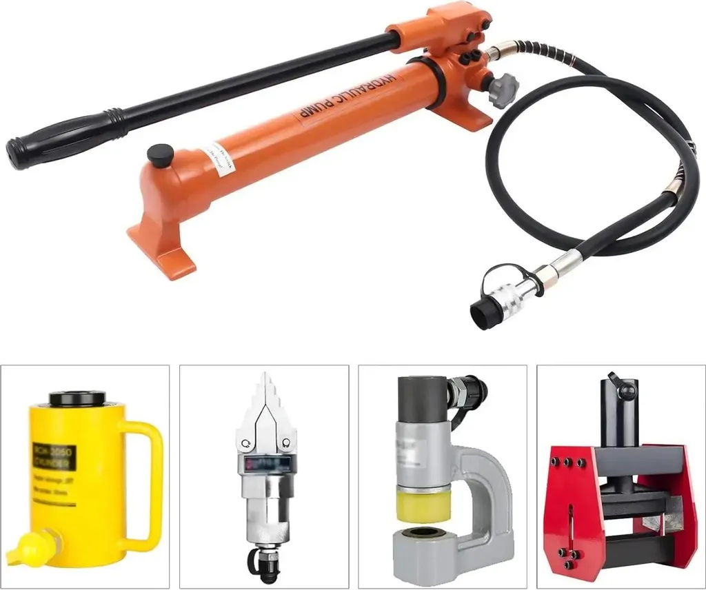 Pompe hydraulique manuelle 70 MPa avec flexible de 1,8m et raccord ZG3/8
