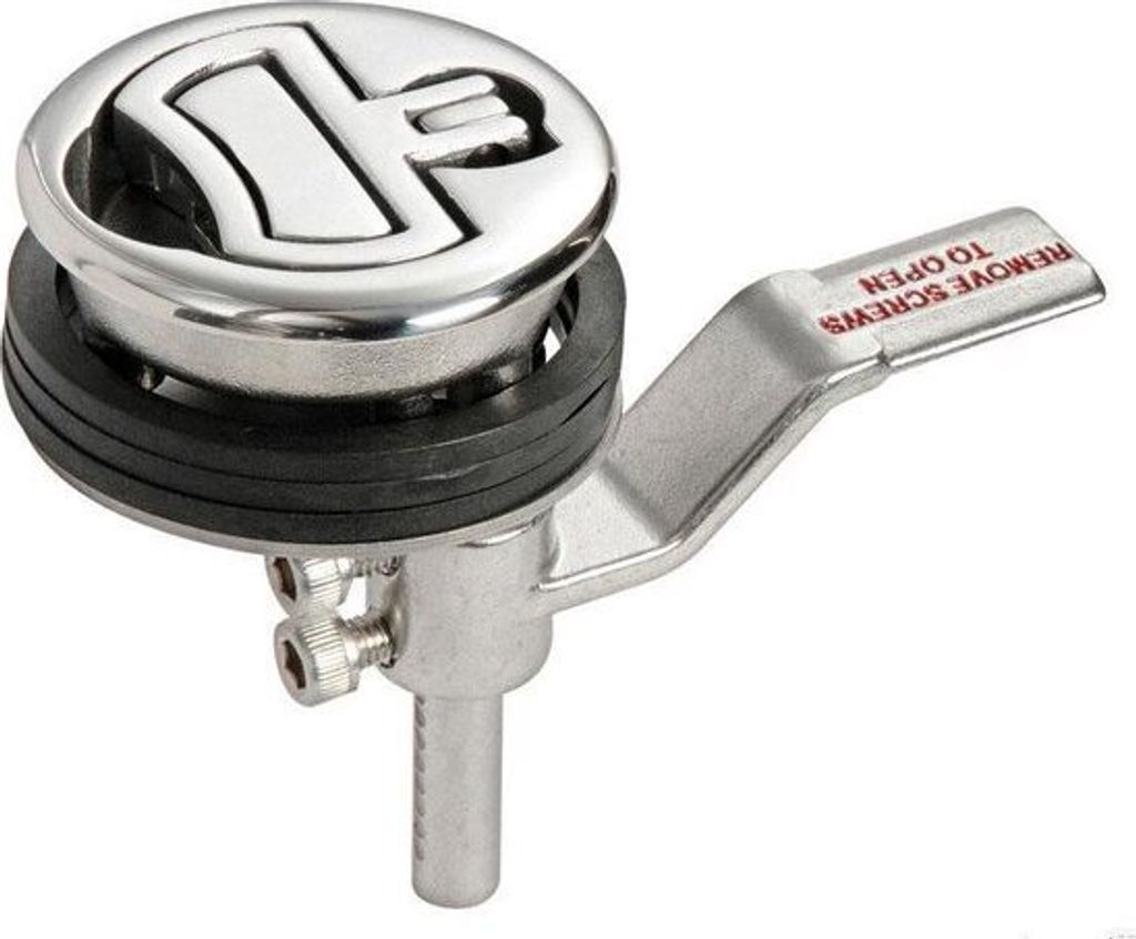 Luken Verschluß AISI316 ohne Schloß Ø60 mm , 1 Stück