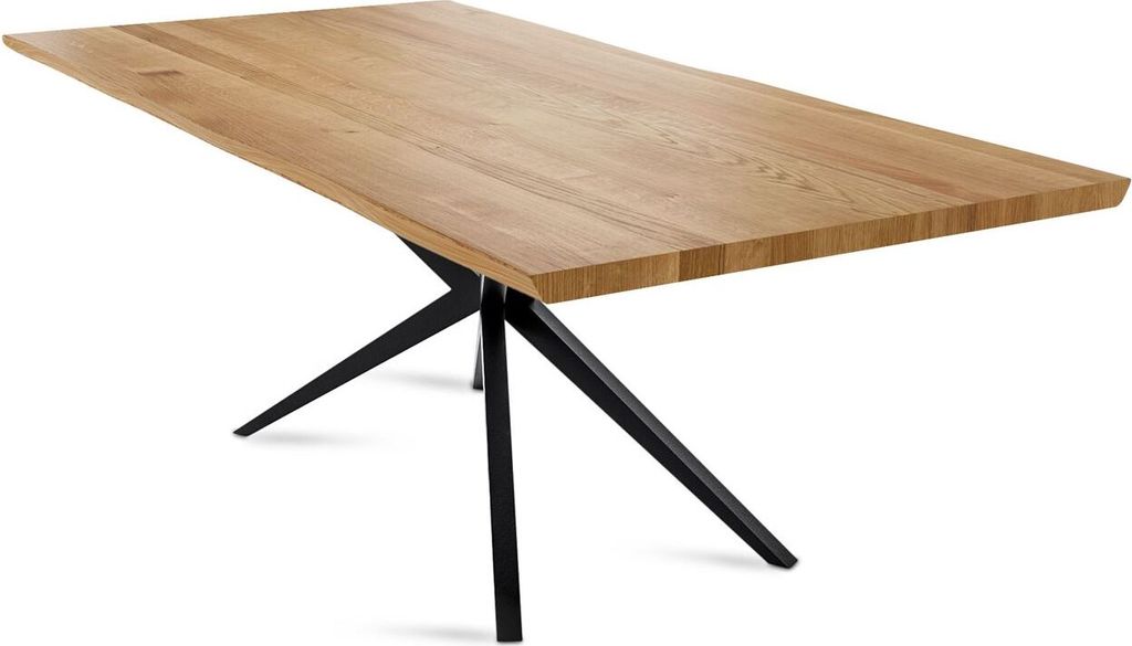 Esstisch Daisie 9 200x76x100 Esszimmertisch Massivholz Wildeiche