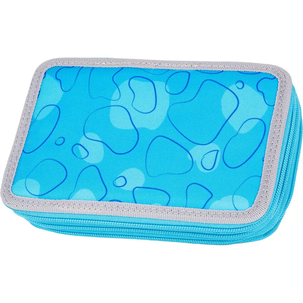 McNeill Trousse à Crayons Bubble Bleu Clair avec Trois Compartiments - 12