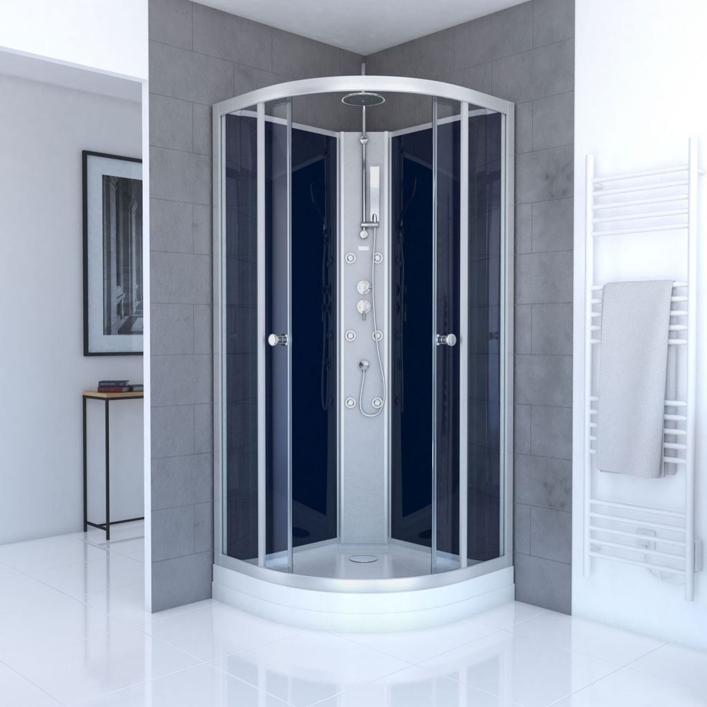 Dusche Komplett MARWELL Komplettdusche Fertigdusche Night Produktbild