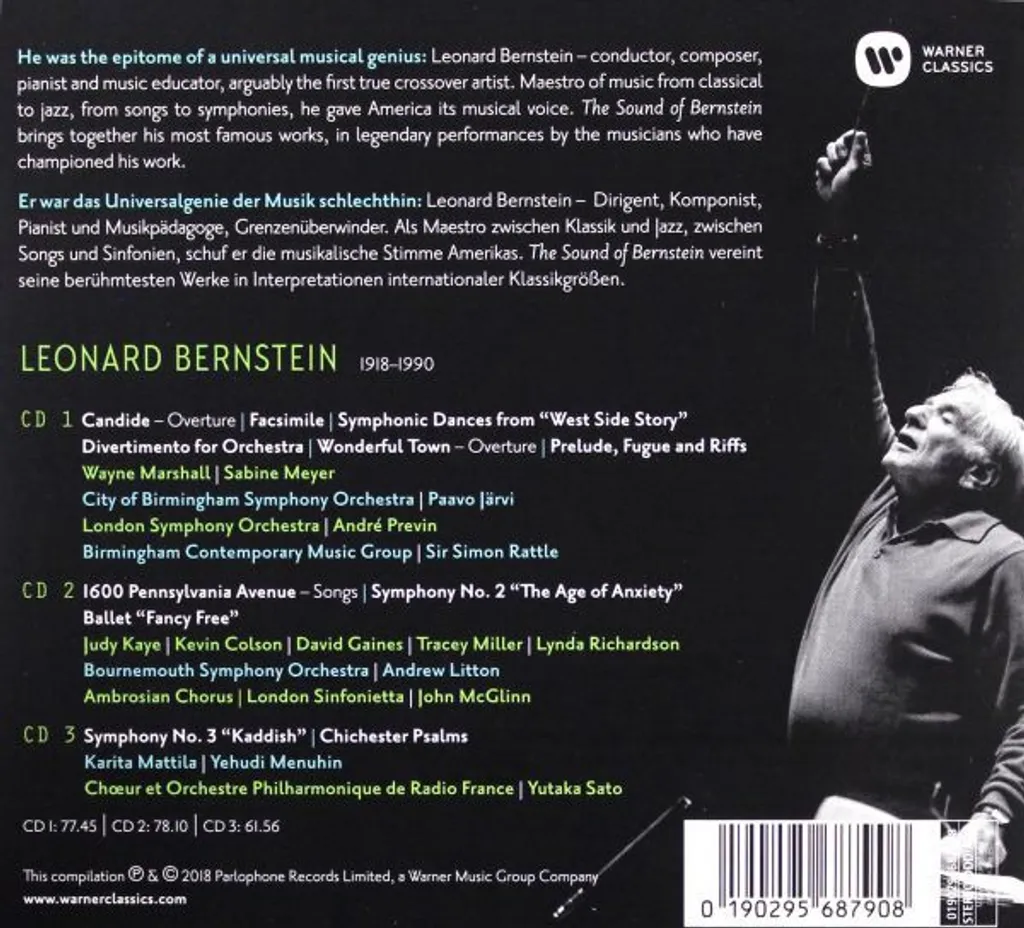 Coffret CD Le son de Bernstein : Anthologie Complète du Compositeur - 2