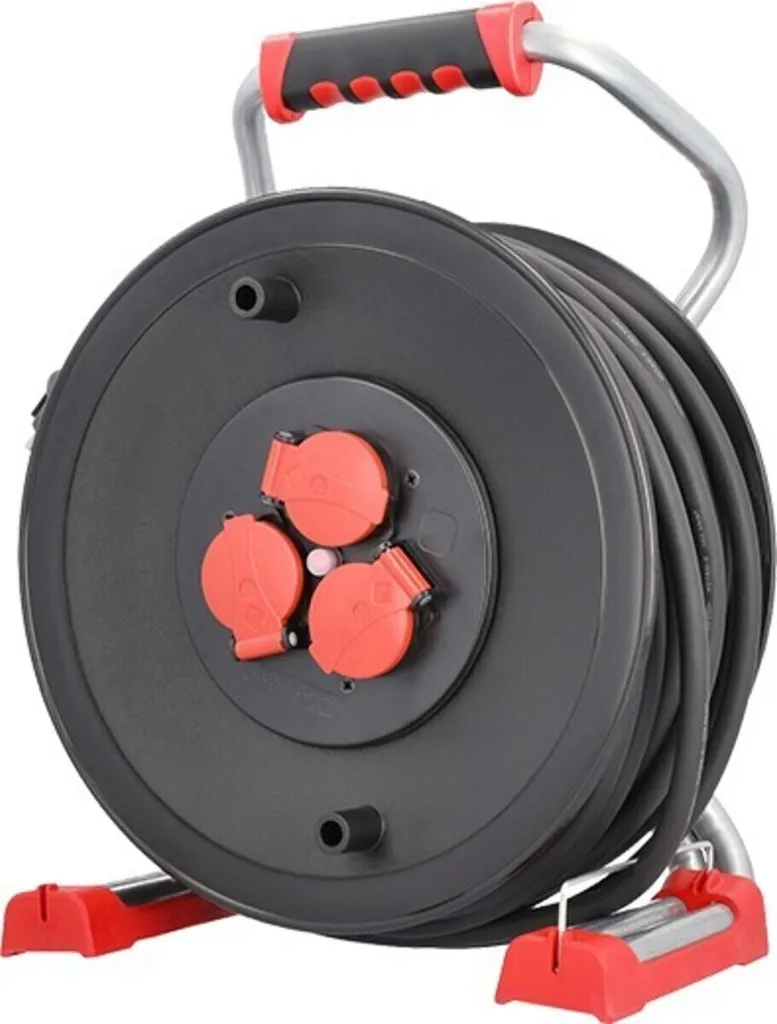 Dévidoir électrique professionnel Bachmann 399192 avec tambour robuste