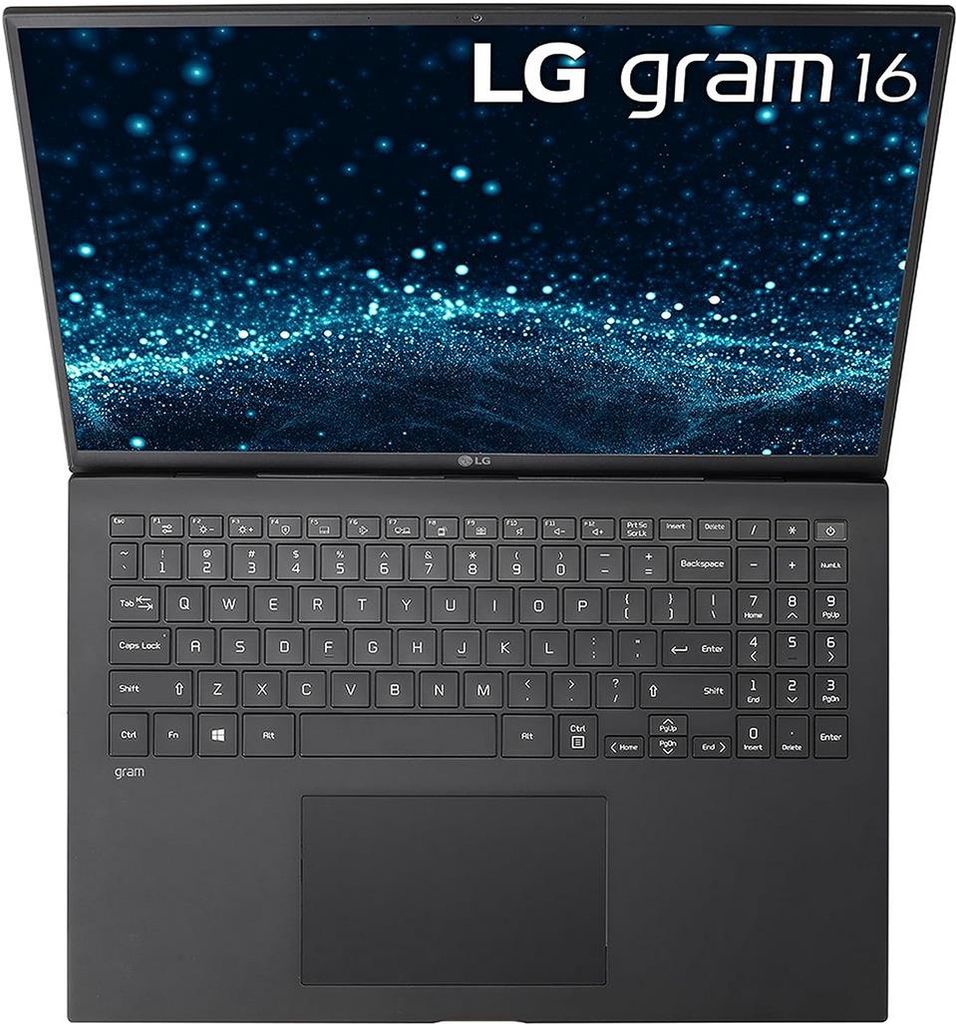 LG gram 16 Zoll Ultralight Notebook - 1.190 g Intel Core i7-1360 Laptop (16GB RAM, 512GB SSD, 22h Akkulaufzeit, 16:10, IPS LCD-Display, Thunderbolt...