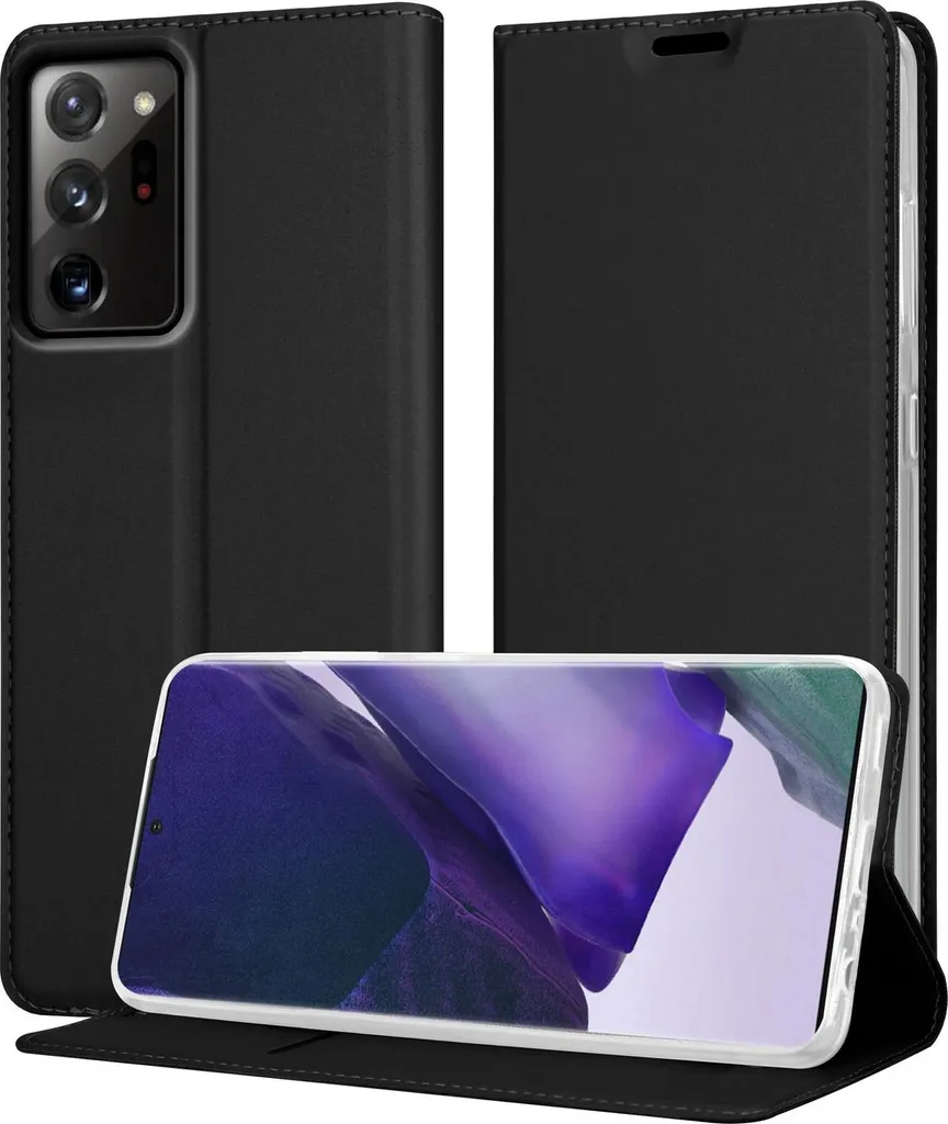 Cover Cadorabo Samsung Note 20 Ultra | Stile Libro Nero Chic & Safe