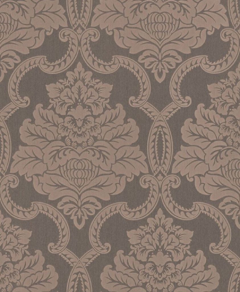 Casa Padrino Barock Textiltapete Grau / Rosa 10,05 x 0,53 m - Barock Tapete - Deko Accessoires