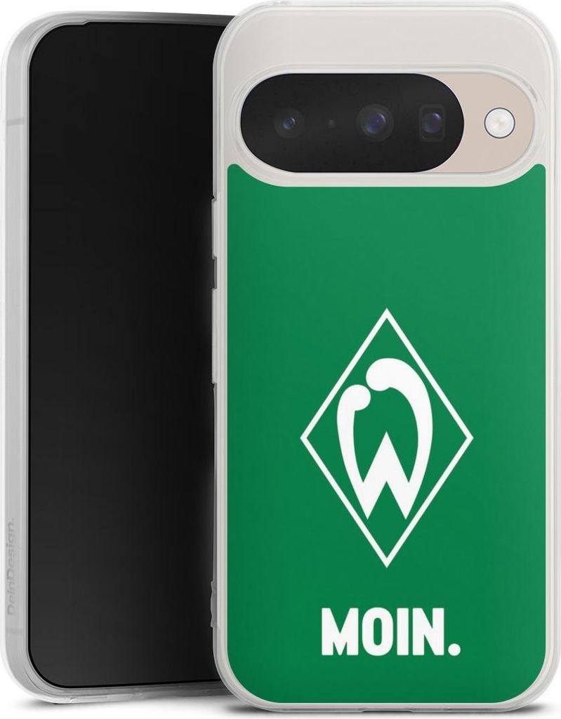 DeinDesign Handyhülle für Google Pixel 10 Pro Silikon Hülle Case Smartphone Schutzhülle Moin Offizielles Lizenzprodukt SV Werder Bremen