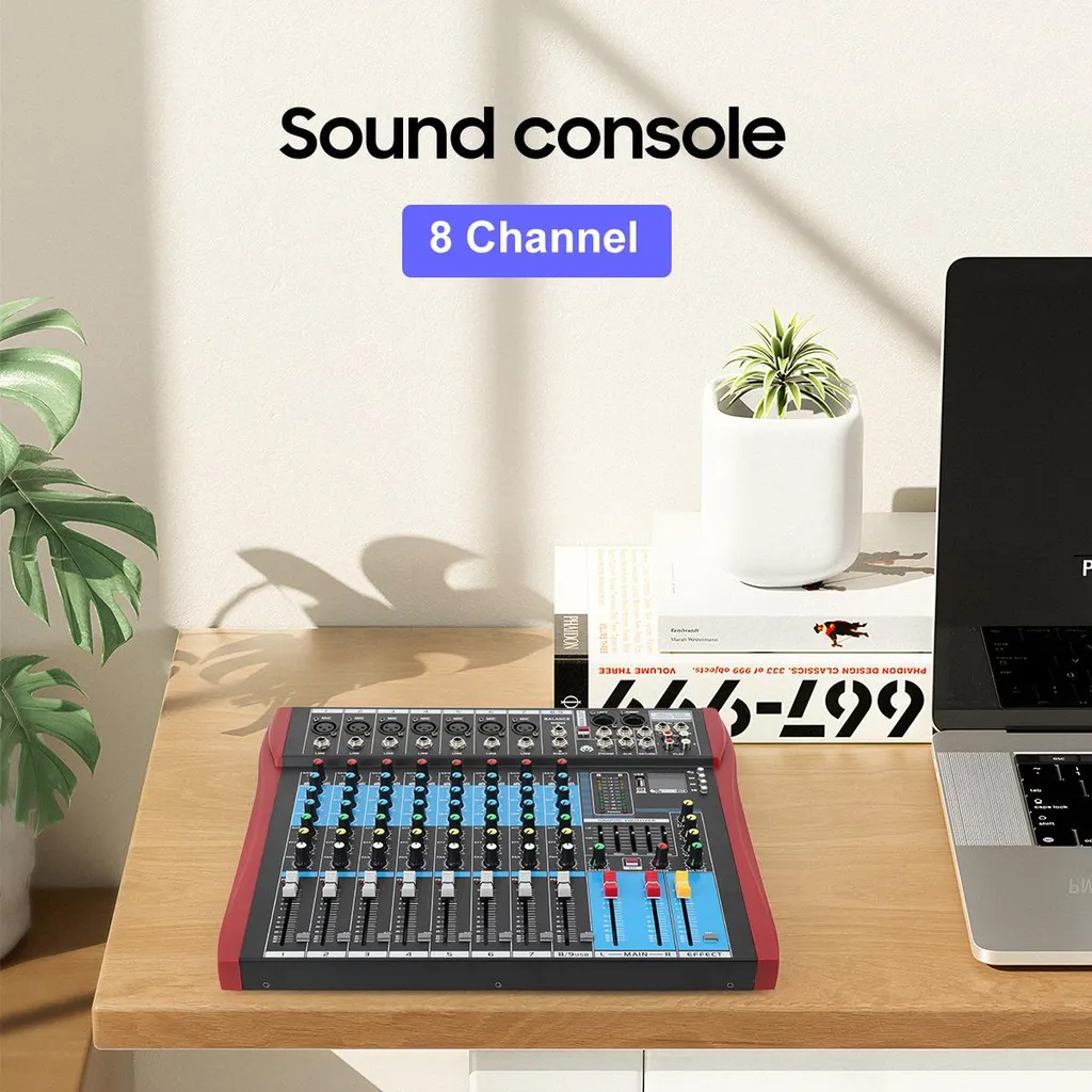 Mixeur audio 8 canaux avec interface Bluetooth et faders fluides M8 - 2
