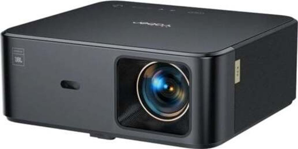 FullHD 1080p LCD-Multimedia-Projektor mit JBL WiFi BT K2s Lautsprechern - schwarz