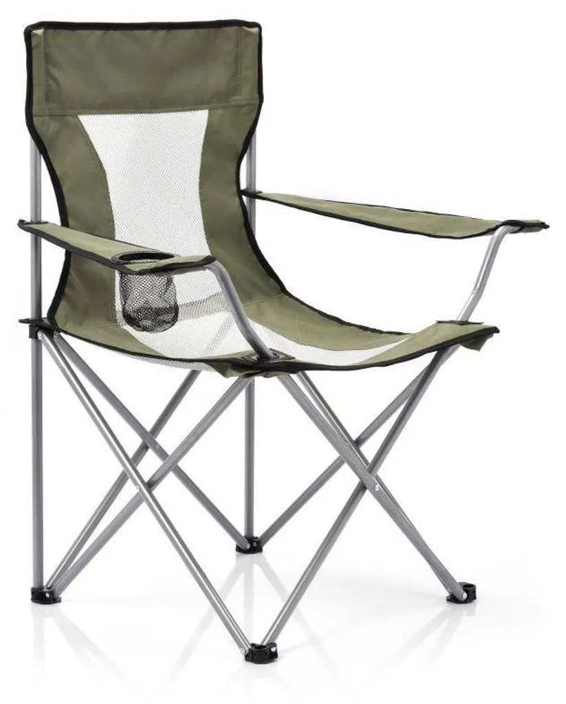 Siège pliant Meteor Tripper vert PP4642 : fini le mal de dos en camping