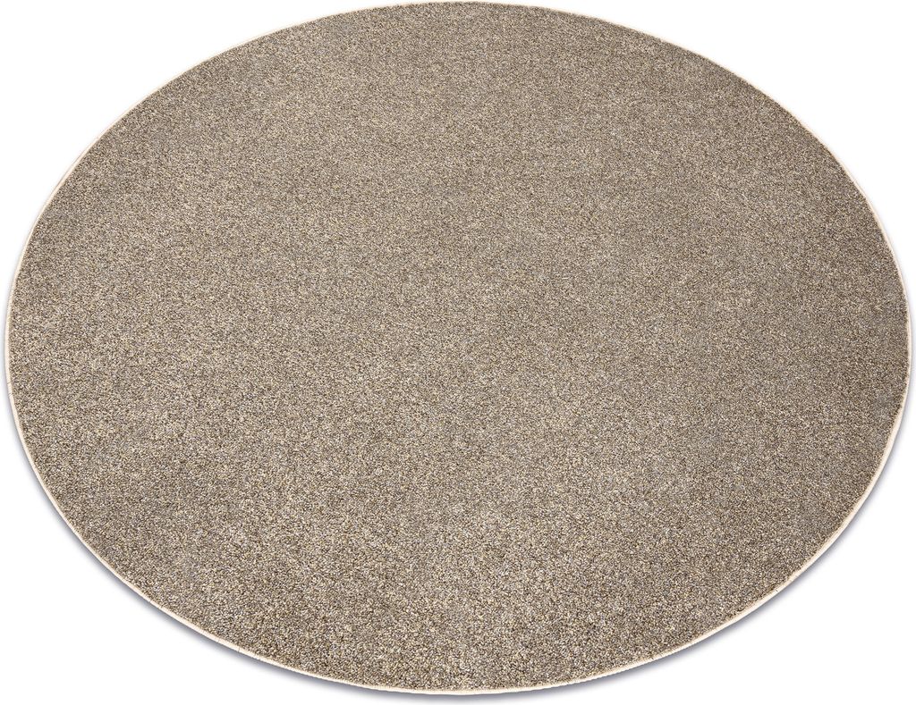 Teppich rund EXCELLENCE Hellbraun 222 eben, Melange braun Produktbild 