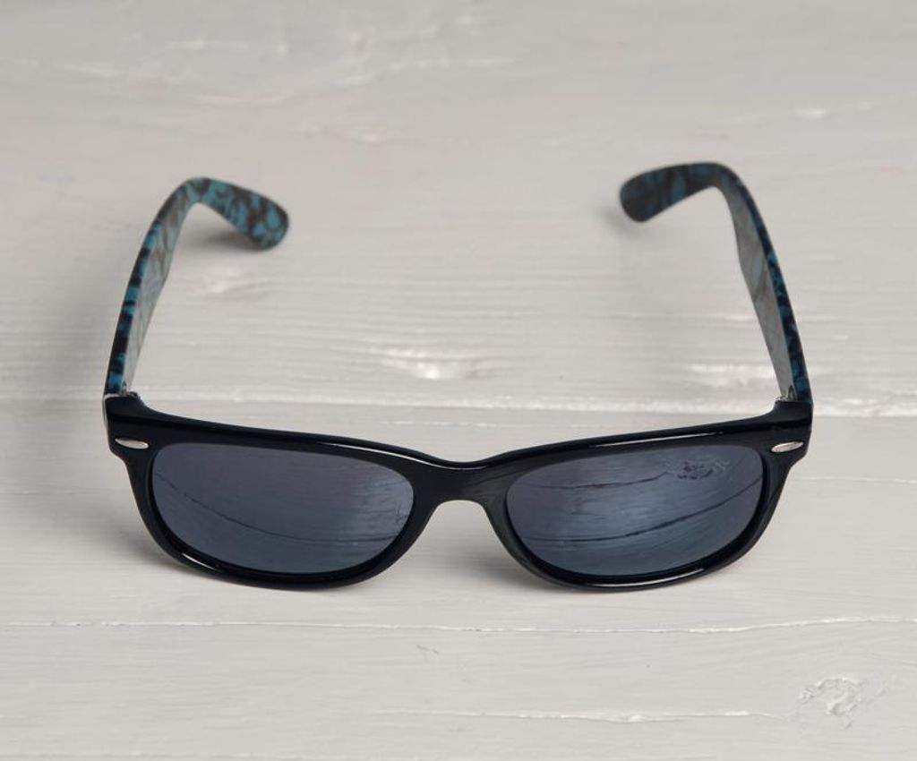 Freak Scene Sonnenbrille schwarz - M - Muster grün schwarz