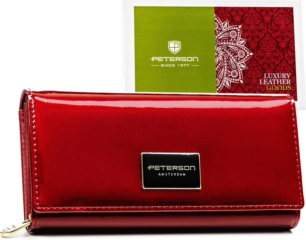 PTN PH20-1-SH-1840 ROSSO: Portafoglio Luxury in Pelle Pieno Fiore