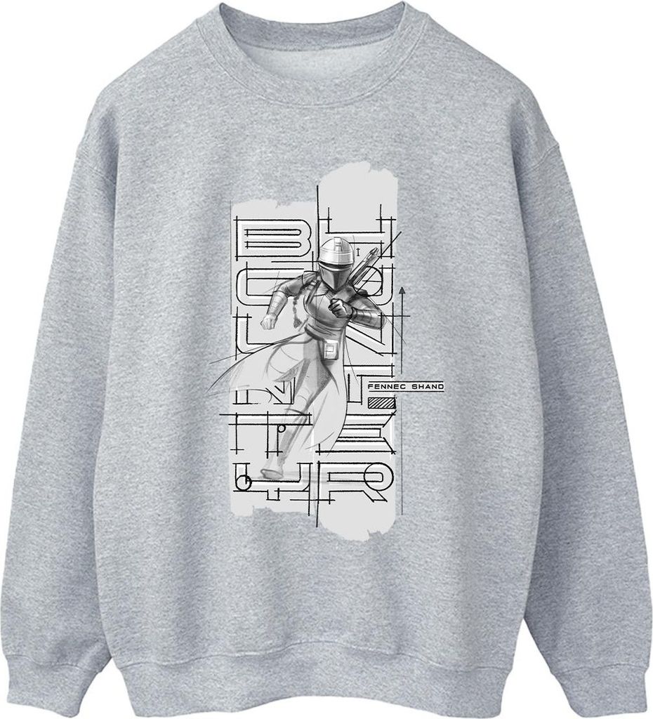 Star Wars - "The Book Of Boba Fett" Sweatshirt für Herren BI43977 (S) (Grau)