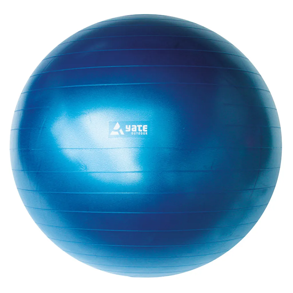 YATE Ballon de gymnastique 75 cm bleu - Swiss Ball fitness et Pilates