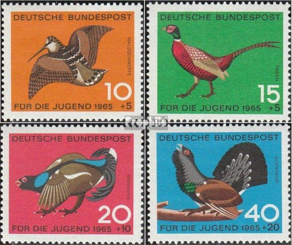 Briefmarken BRD (BR.Deutschland) 1965 Mi 464-467 Produktbild 