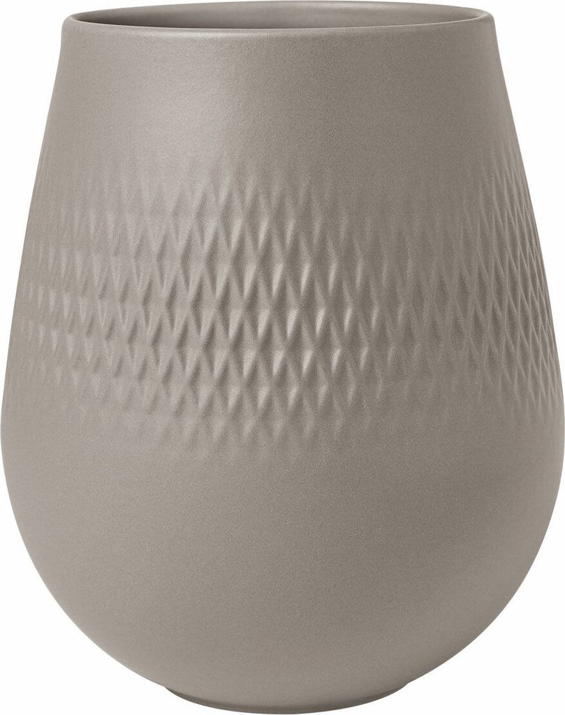 Villeroy & Boch Vase CARRE MANUFACTURE COLLIER DH 12.50x14 cm braun