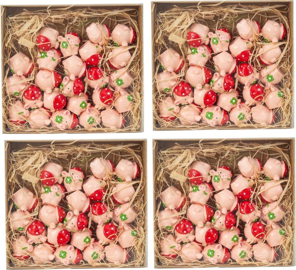 96 Stück Glücksschweine 2cm Streudekoration | Kaufland.de
