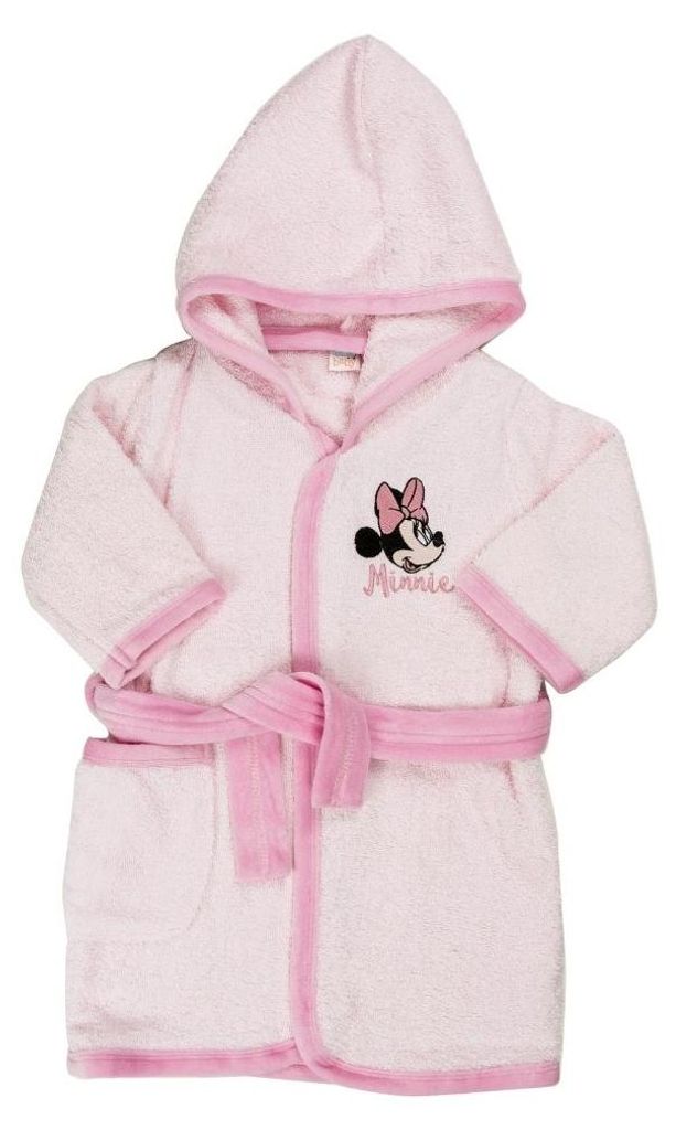 Minnie Disney Baby Kapuzenbademantel Ellepi Hellrosa 18 Monate