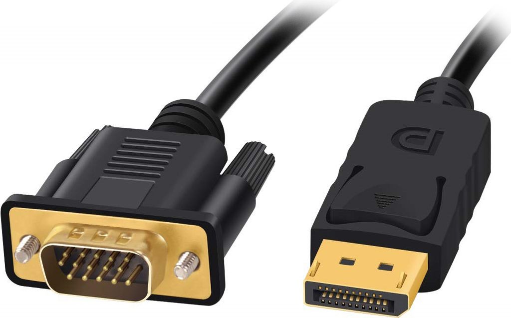 H17 DisplayPort DP zu VGA Kabel 1,8 m – Adapterkabel Produktbild 