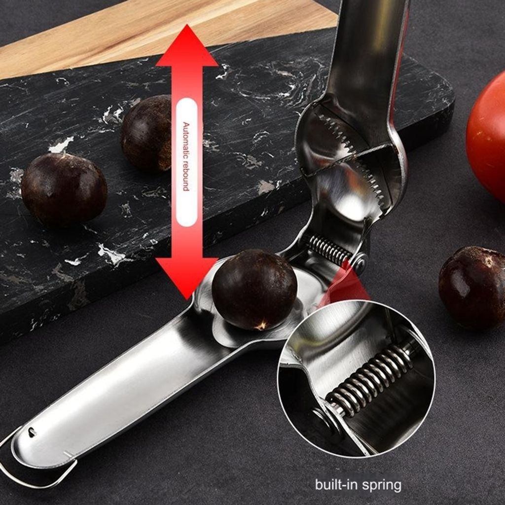 Maronischneider aus Edelstahl, Maronenzange, 2 in 1 Produktbild 5