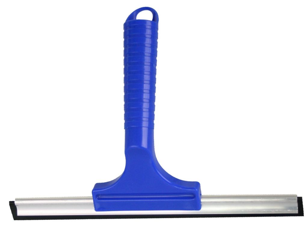 Novaliv Fensterabzieher 23 cm BLAU Aluleiste mit Gummilippe Produktbild 