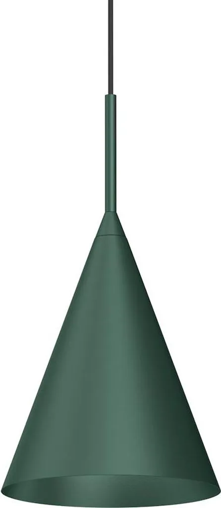 Lustre suspension cylindrique CAPITAL vert forêt Ø17 cm pour cuisine