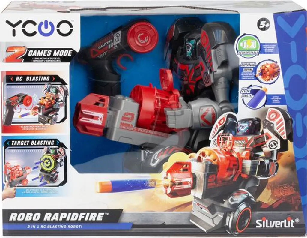 Robot de Combat Télécommandé Silverlit Robo Rapidfire avec Missiles - 19