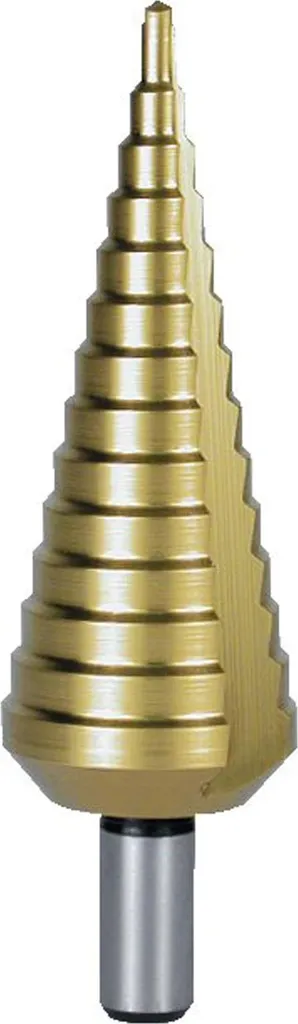 Foret étagé HSS avec revêtement TiN TERRAX taille 2 haute résistance RUKO