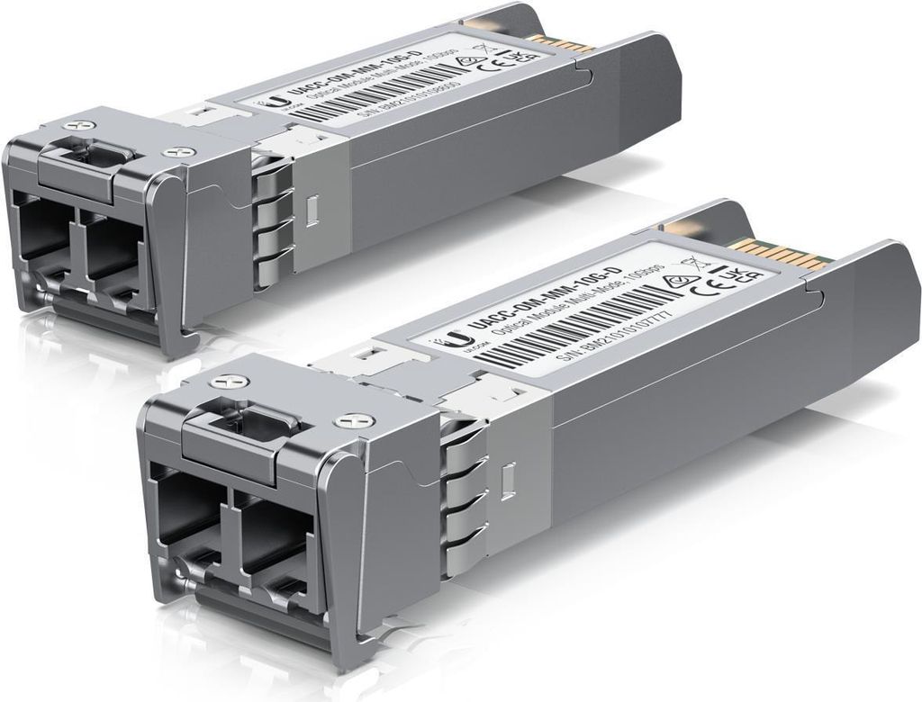 Ubiquiti SFP+ UACC-OM-MM-10G-D-20 Multi-Mode Fiber LC (20er-Pack) UF-MM-10G: SFP+, 10 Gbps