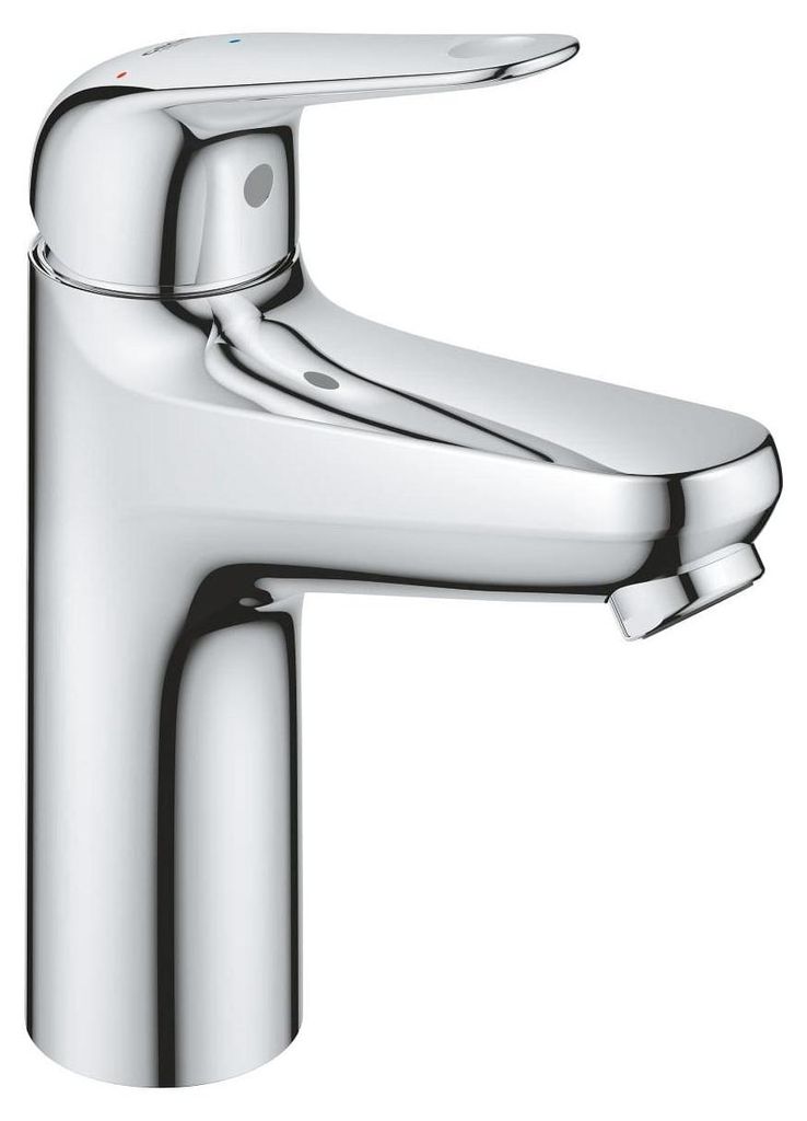 Grohe Swift - Waschtischarmatur mit Push-Open-Ablaufgarnitur, Kaltstart, Chrom