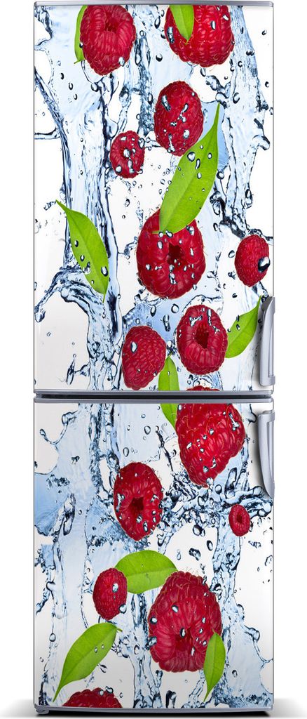 Tulup Kühlschrankdekoration - Magnetmatte - 60 cm x 180 cm - Magnet auf dem Kühlschrank - Himbeeren