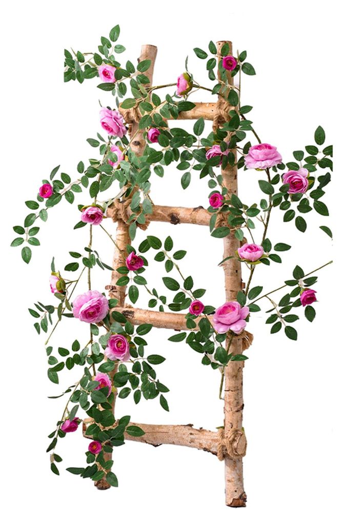 1,8 m lange künstliche Rosengirlande, künstliche hängende Rosen-Efeu-Pflanzen, biegsame Blumengirlande, Dekoration für Hochzeiten, Heimpartys, ...