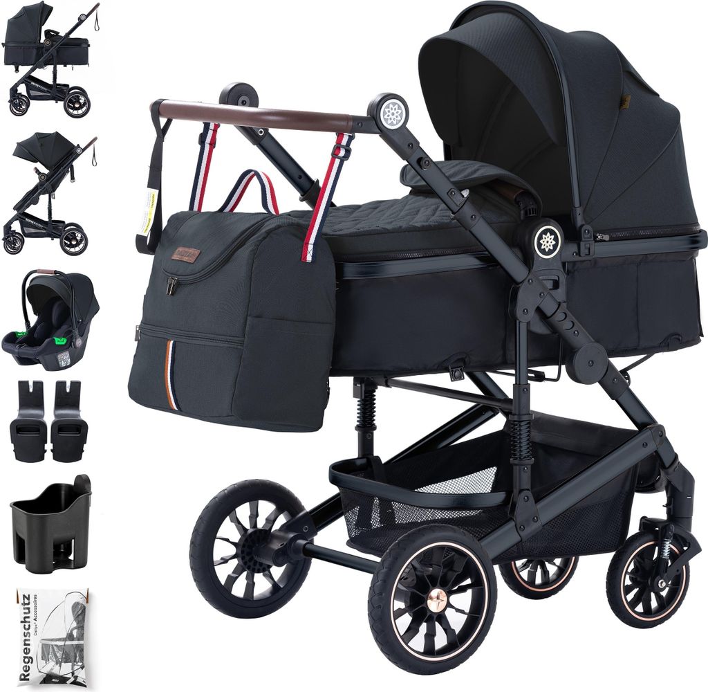 Daliya® NEOMOVE 3in1 Kinderwagen, mit i-Size Babyschale & Produktbild 