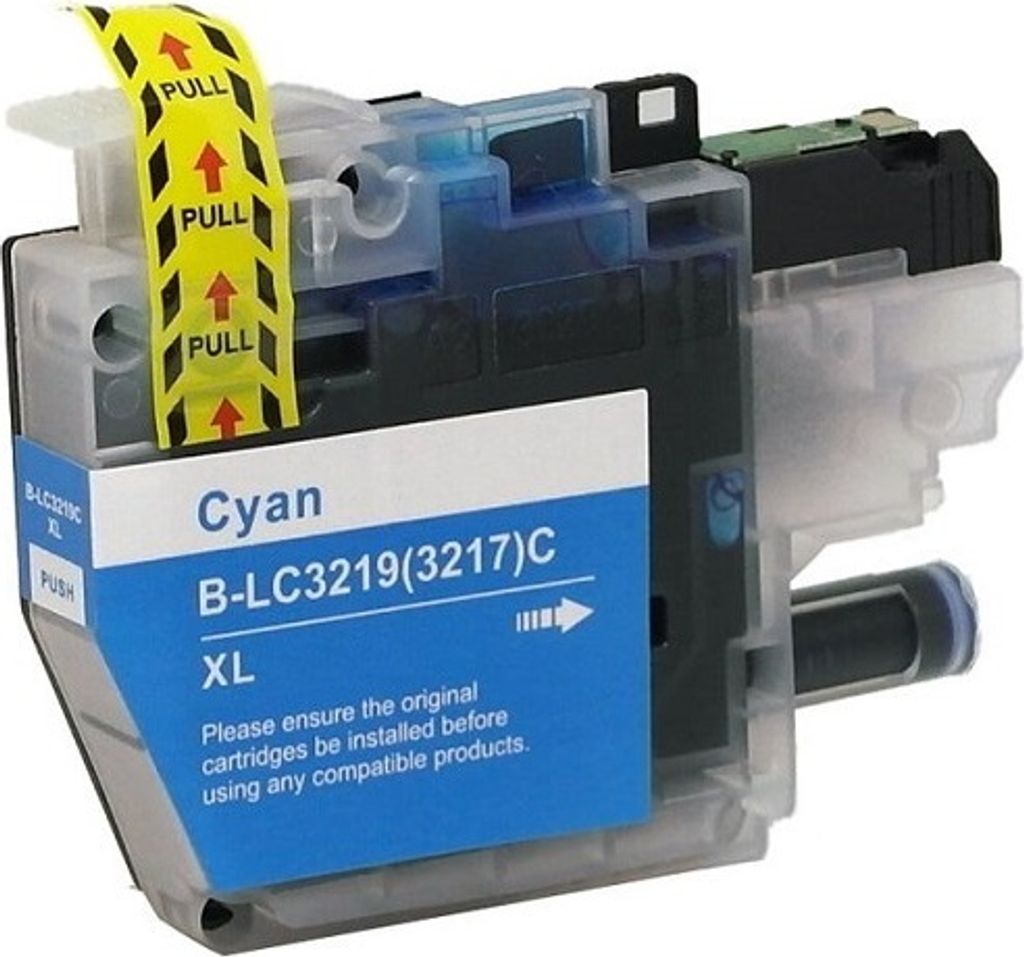 Kompatible Tintenpatrone Brother LC-3219 XL / LC-3217 Cyan Produktbild 