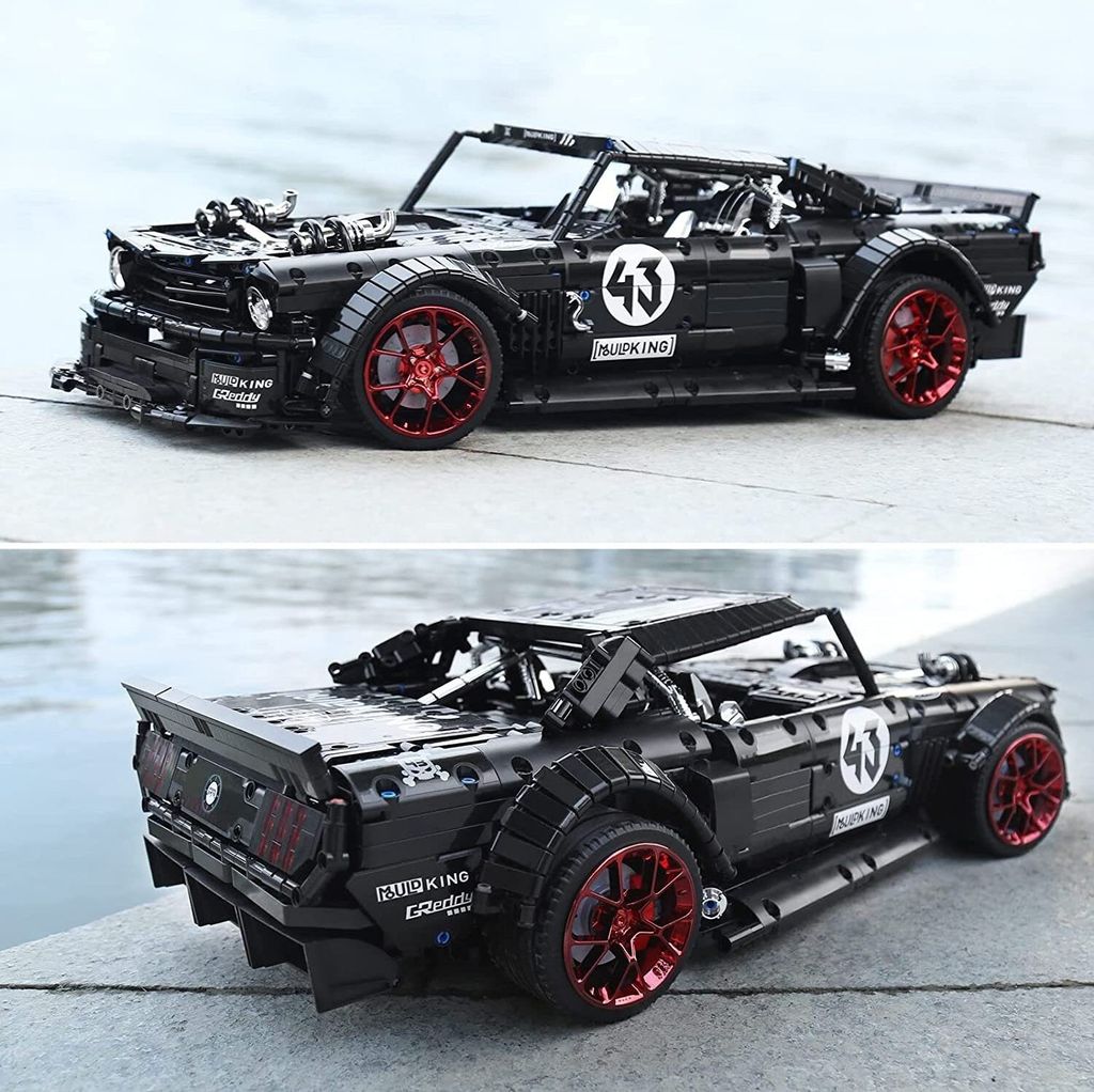 Mould King 13108 Sportwagen 1:8 MOC Klemmbausteine 2943 Produktbild 4