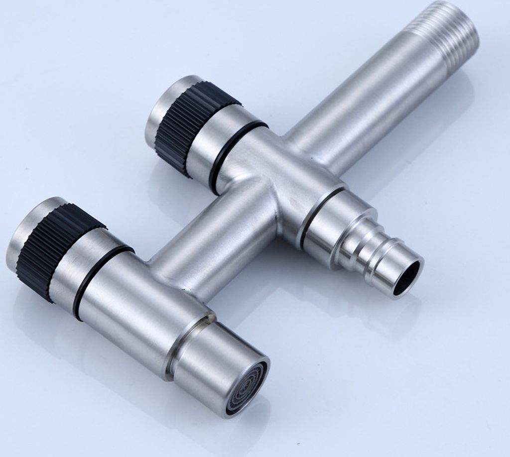 Edelstahl Auslaufhahn DN50 2 Zoll | Mit 3 O-Ringen | Für Fässer & Behälter | Wasserdicht