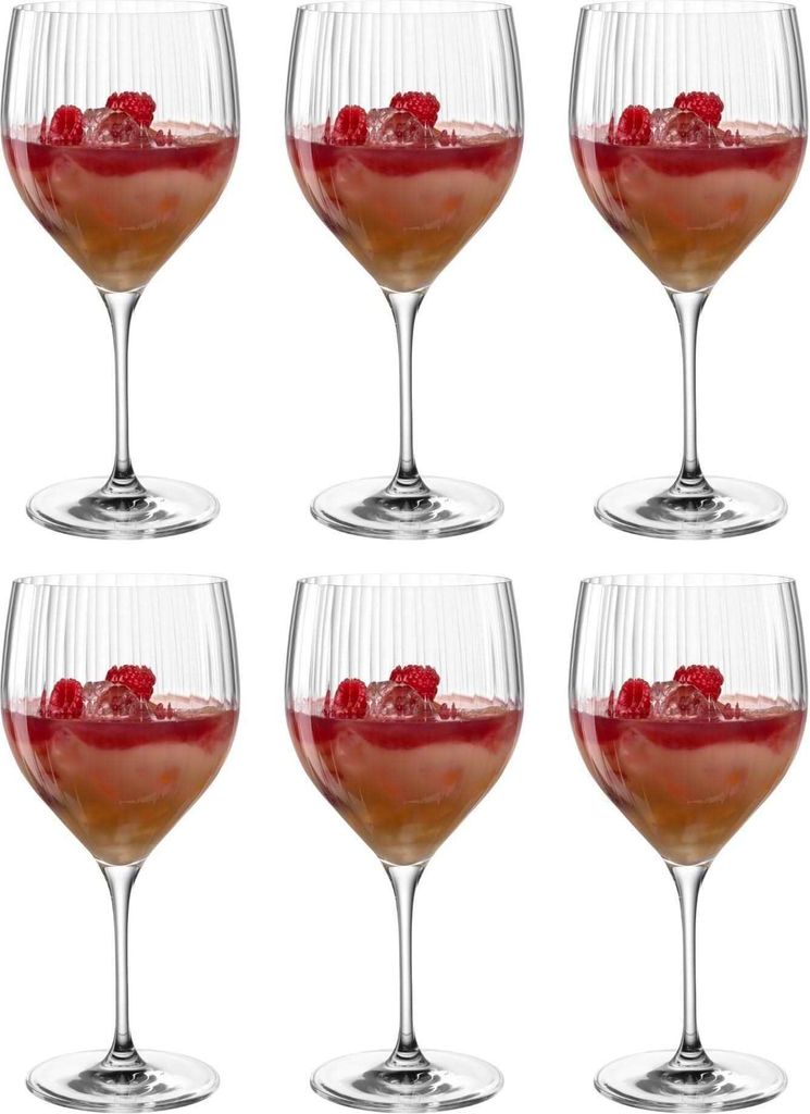 Leonardo Poesia Cocktailglas 6er Set, spülmaschinengeeignete Getränkegläser für Mixgetränke, Höhe 23 cm, 750 ml, 069166