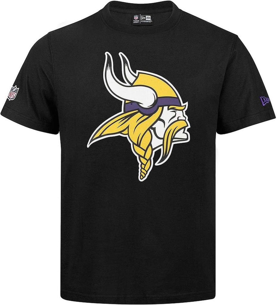 New Era Herren T-Shirt NFL Minnesota Vikings Logo schwarz XXL