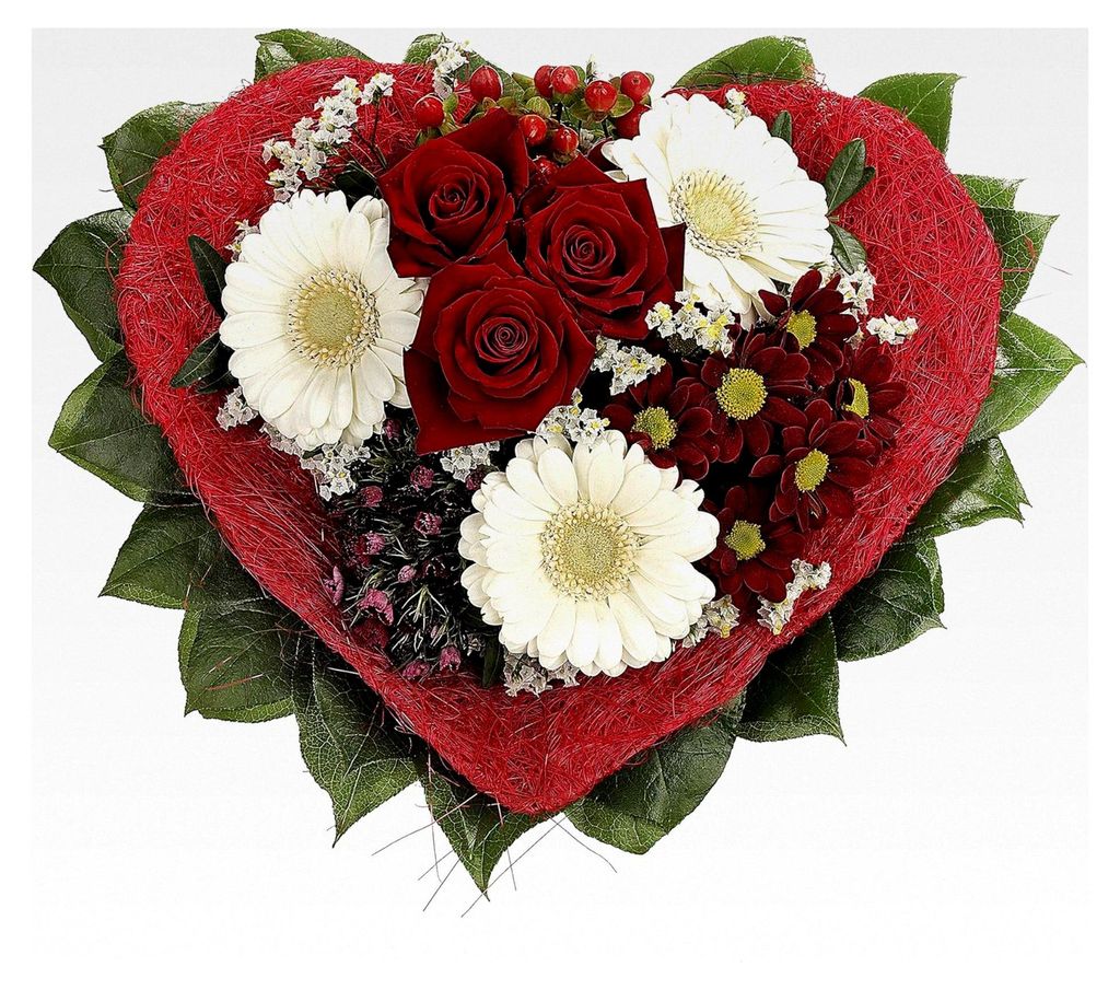 Blumenstrauß "Allerliebst" mit Rosen, Gerbera und Bartnelke