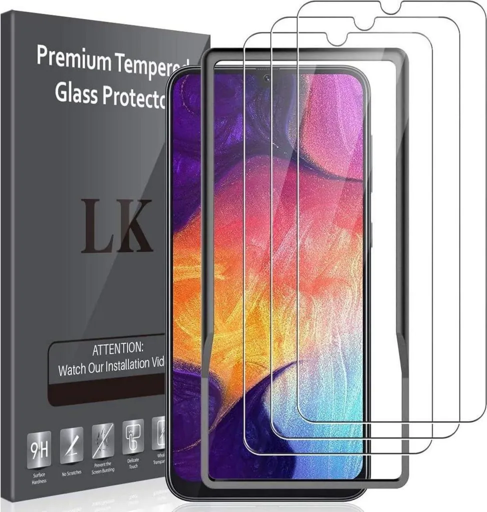Film Protection Samsung Galaxy A50 Verre Trempé 9H sans Bulles d'Air