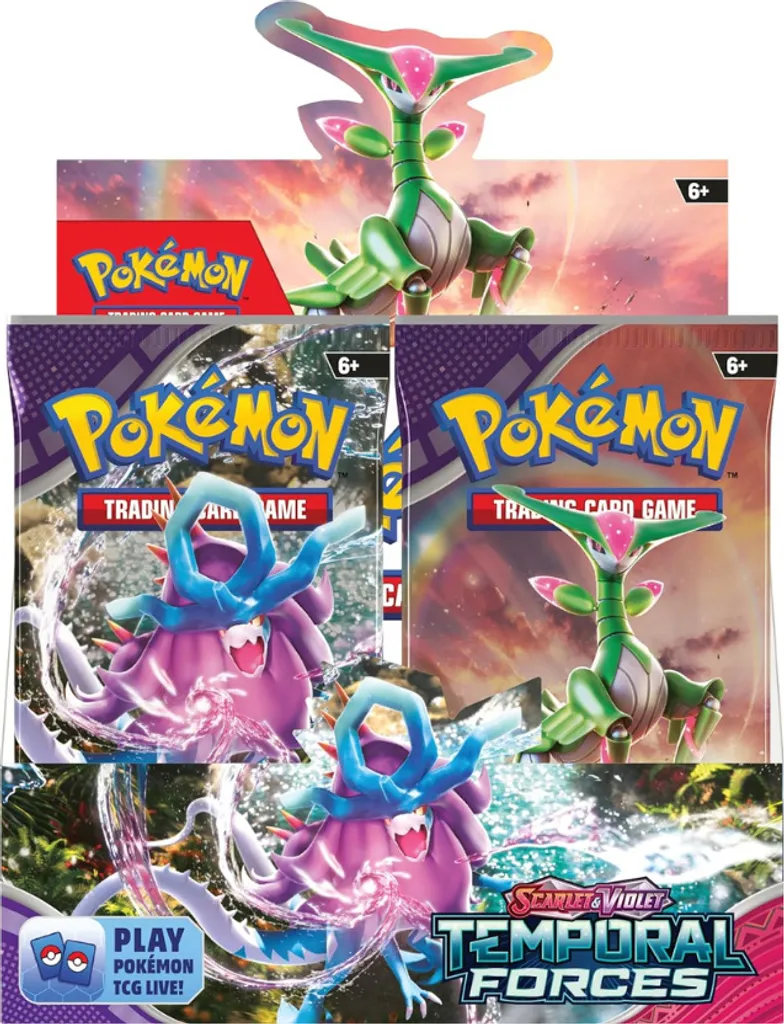 Coffret Pokémon Temporal Forces Écarlate et Violet pour Deck de Jeu - 5