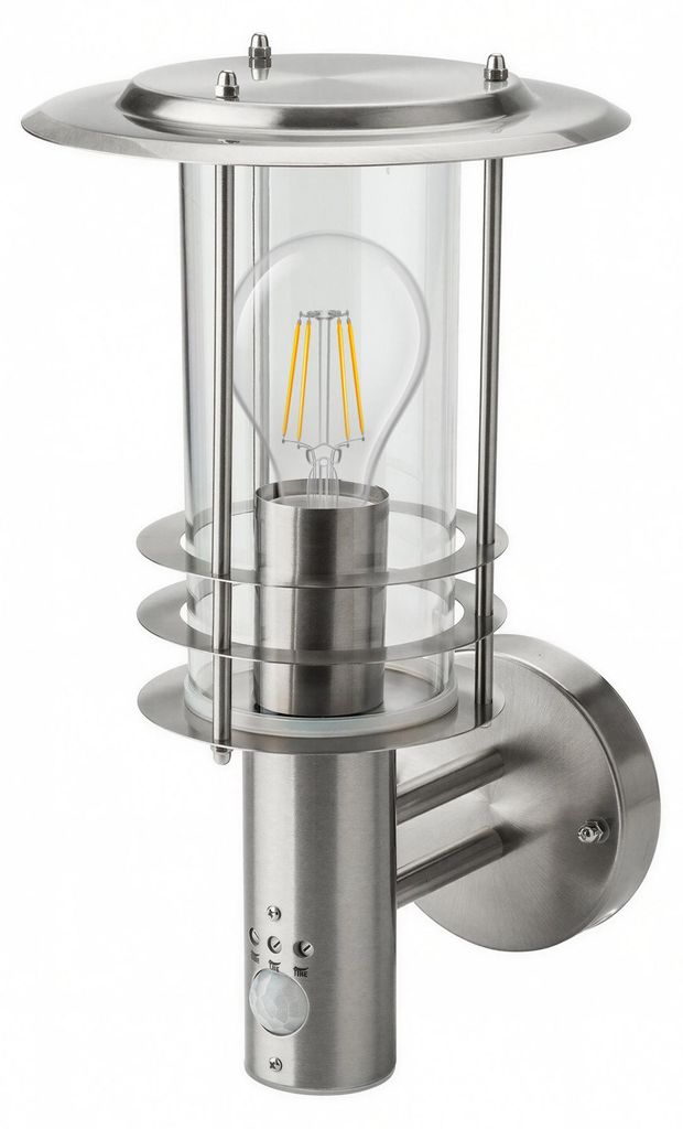 Grafner® Edelstahl Wandlampe mit Bewegungsmelder 17WBPIR Produktbild 