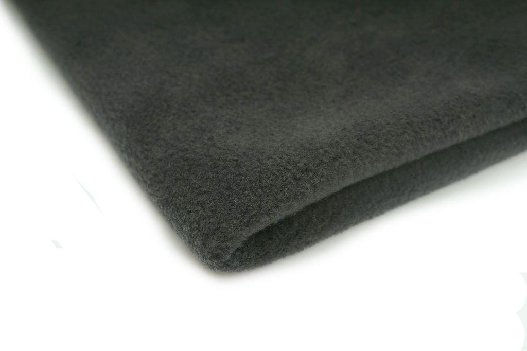 Polar Fleece Stoff, Strickfleece 410 g/m² Dunkelgrau 50 x Produktbild 