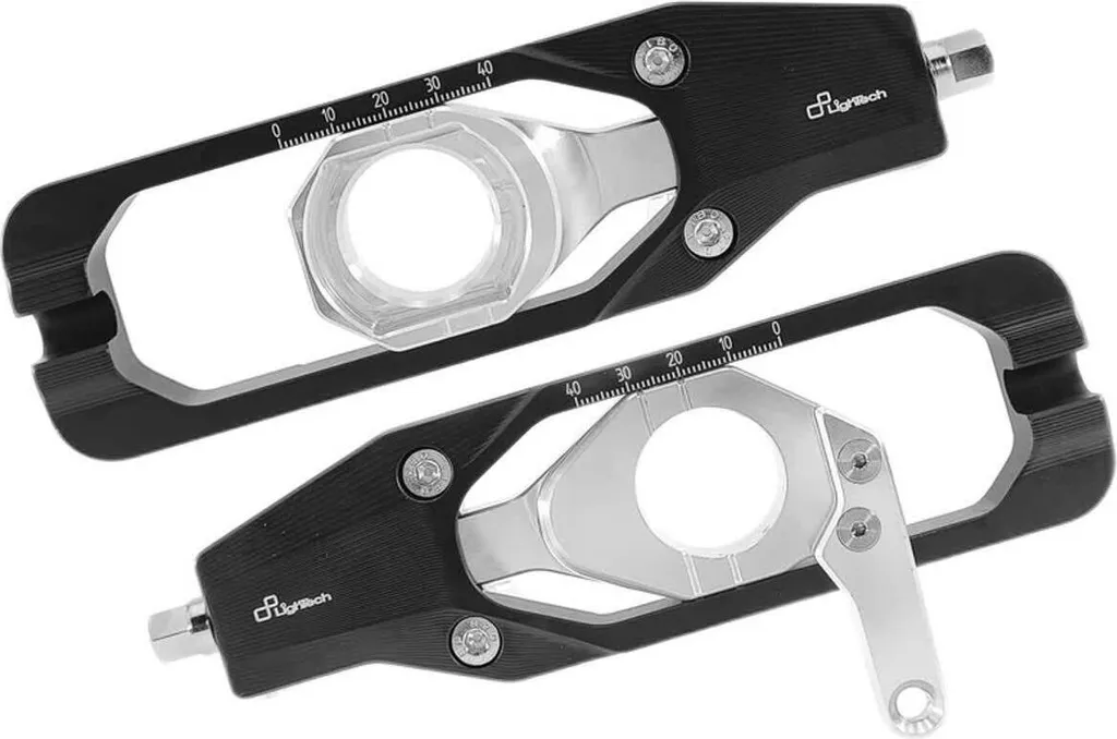 Tendeur de chaîne de moto Lightech noir spécifique pour Yamaha YZF R1
