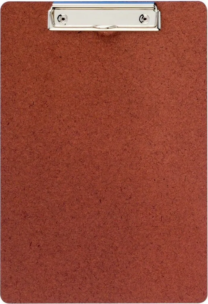 Plaque à écrire A4 en fibre dure - Lot de 24 supports rigides marron